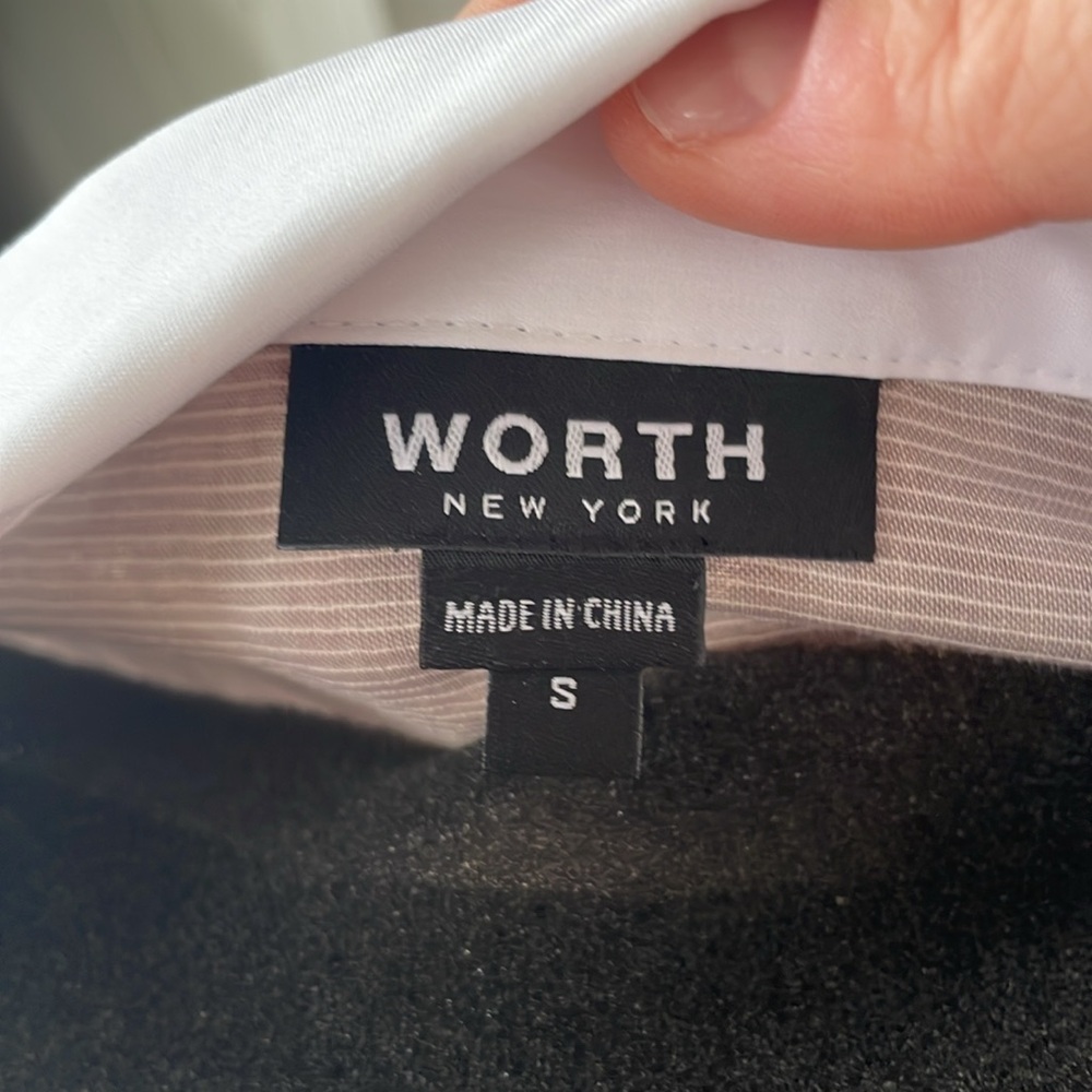Worth fancy/casual linen shirt in Sand size S - Picture 5 of 5